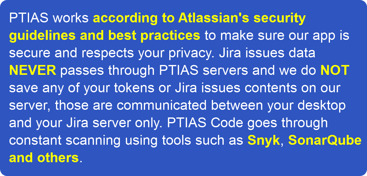 PTIAS does not save your Jira issues